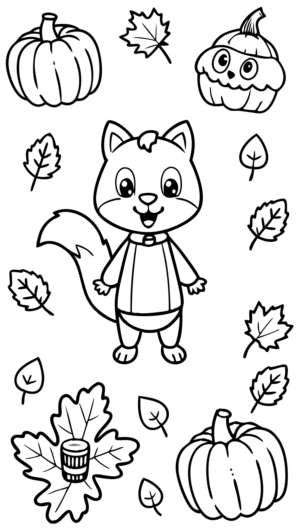 fall preschool coloring pages